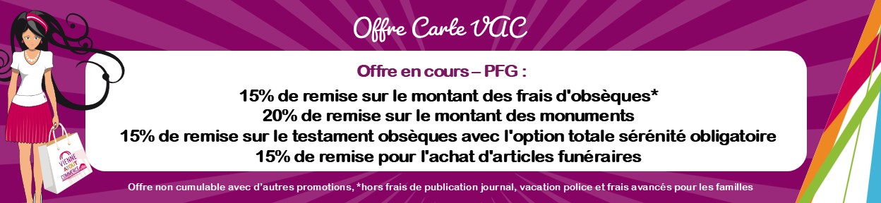 Offres spéciales pour la carte VAC lancée en 2026.